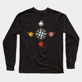 Roses Compass Long Sleeve T-Shirt